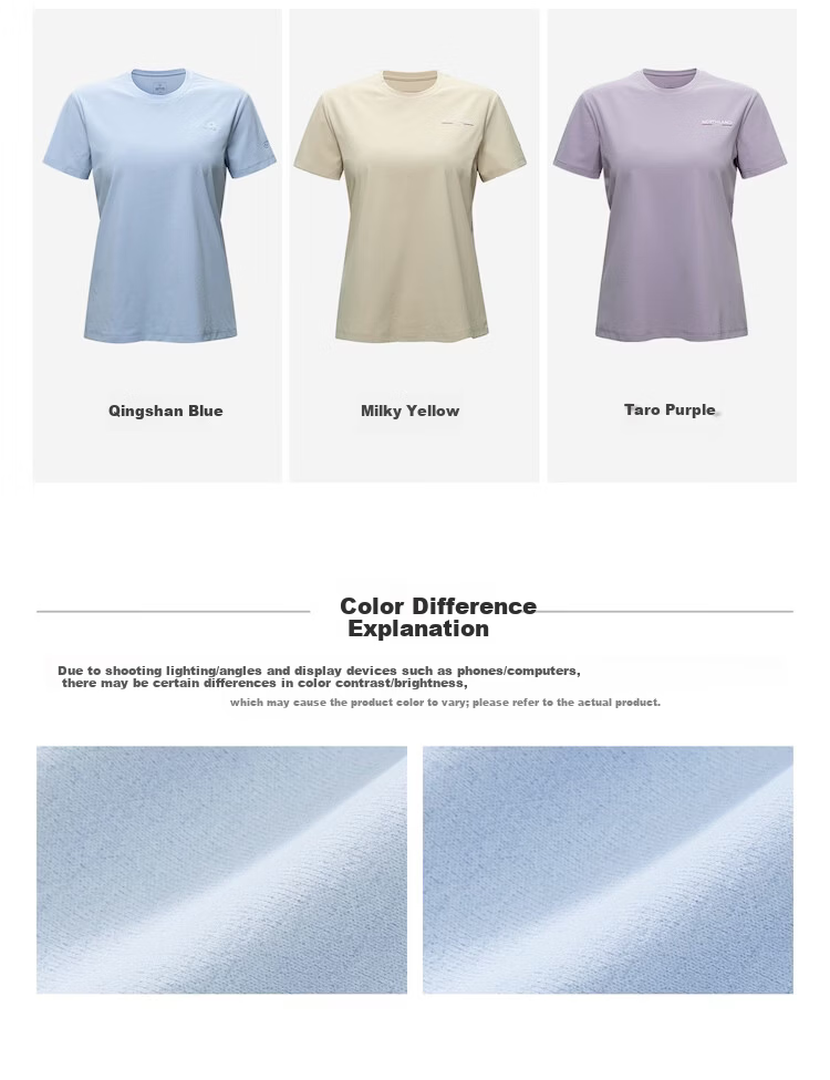 NORTHLAND Women's Quick-Dry T-Shirt 2026 New Outdoor Sun Protection Antibacterial Skin-Friendly Crew Neck Short Sleeve Tee 23