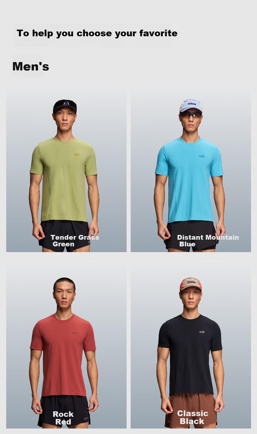 UTO Cotton-Feel Quick-Dry Short Sleeve Sports T-Shirt for Men and Women, Daily Commute Running Quick-Dry Shirt, Classic Black (Men's) M 11