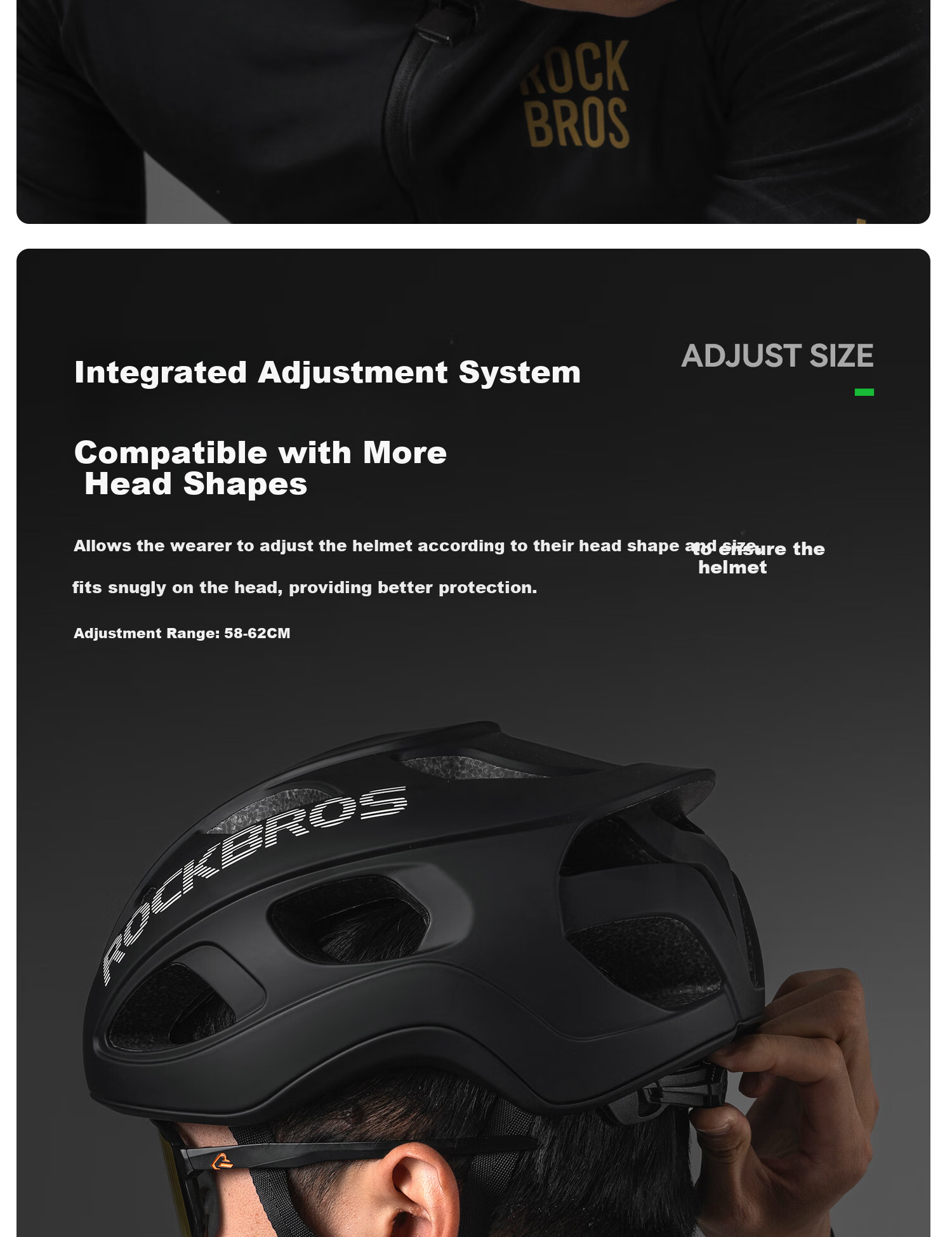 Rockbros Integrated Bicycle Helmet Cycling Helmet Mountain Road Bike Safety Helmet Unisex White Matte - L 14