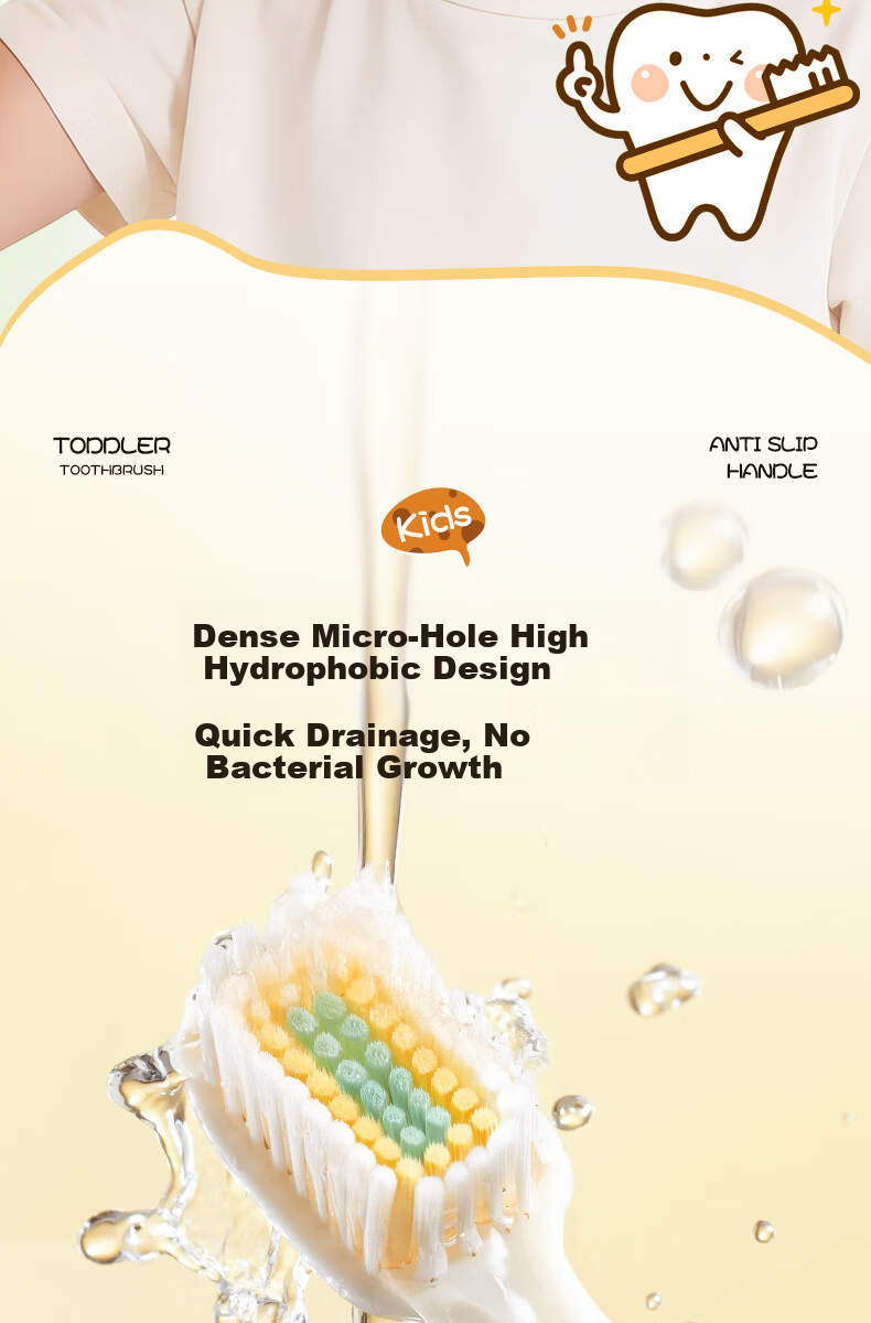 Korean Herbal Five-Grain Velvet Soft Bristle Children's Toothbrush for Ages 3-6-12, Anti-Cavity, Tooth Strengthening, Fresh Breath, Top Ten Famous Brands 10