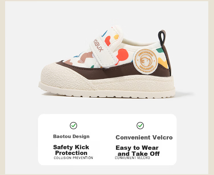 ThomBaker Baby Toddler Walking Shoes Spring Fashion Non-slip Soft Sole Colorful Size 16 12