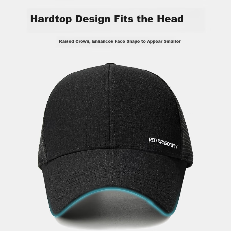 RED DRAGONFLY Men's Summer Breathable Mesh Baseball Cap Outdoor Casual Hiking Fishing Sunshade Duckbill Hat Sun Protection Cap