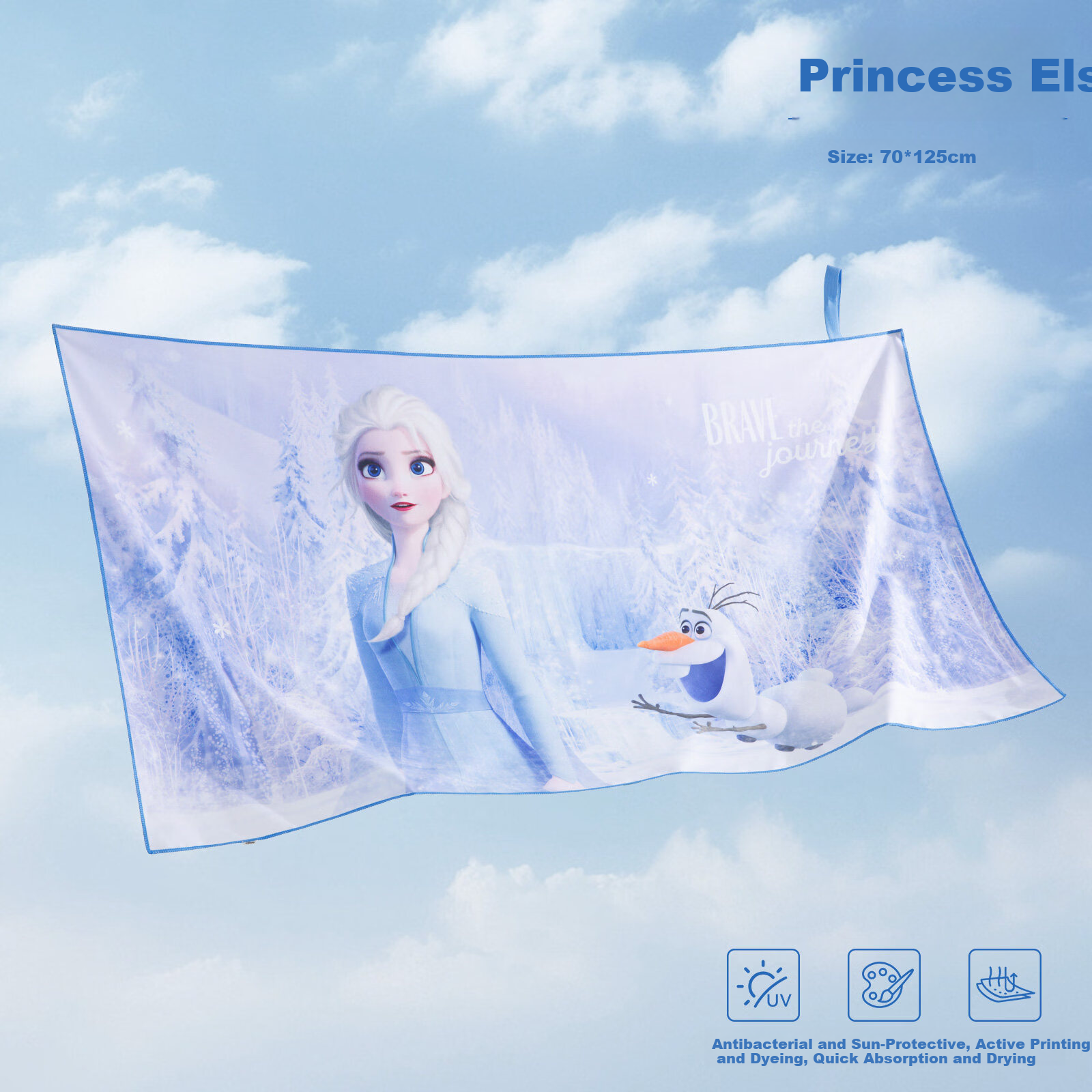 Disney Kids Quick-Dry Swimming Towel Beach Towel Bath Wrap Absorbent D96001S Strawberry Bear