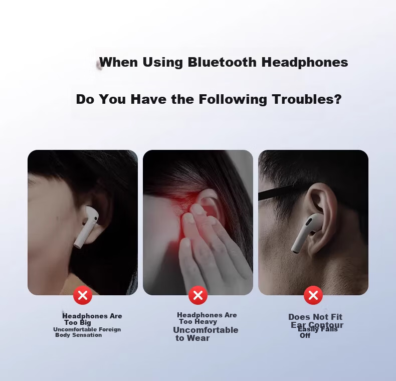 Soaiy MC6 Bluetooth Clip-On Wireless Earphones Long Battery Life Universal for Huawei Apple 2026 New Model 2