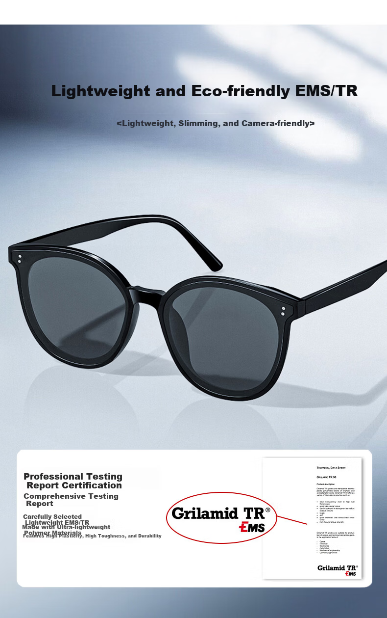 CAPONI Sunglasses Women Men UV Protection Driving High-Definition Sun Shades Slim Face 7