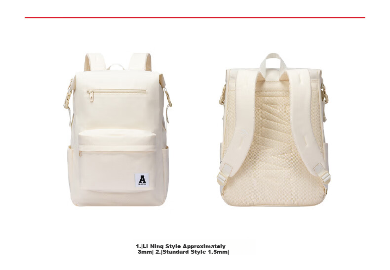 Anta Unisex Simple Large Capacity Canvas Backpack for Teens Hiking Cycling Sports School Bag 16