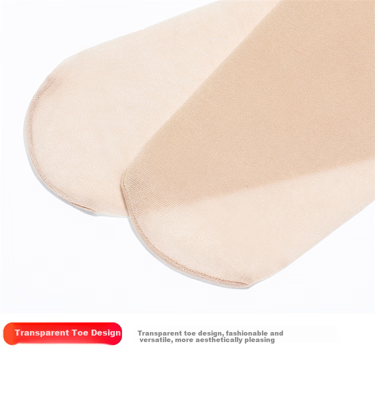 LangSha Stockings Open Crotch No-Drop Sexy Ultra-Thin Sheer Pantyhose for Women, 6 Pairs Pack, 3 Black + 3 Nude 17