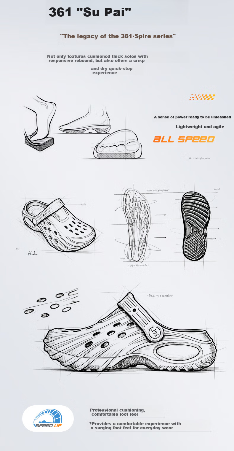 361° Women's Thick-Soled Hollow Sandals 2026 New Summer Wearable Beach Shoes Non-Slip Shock Absorbing Casual Slippers 4