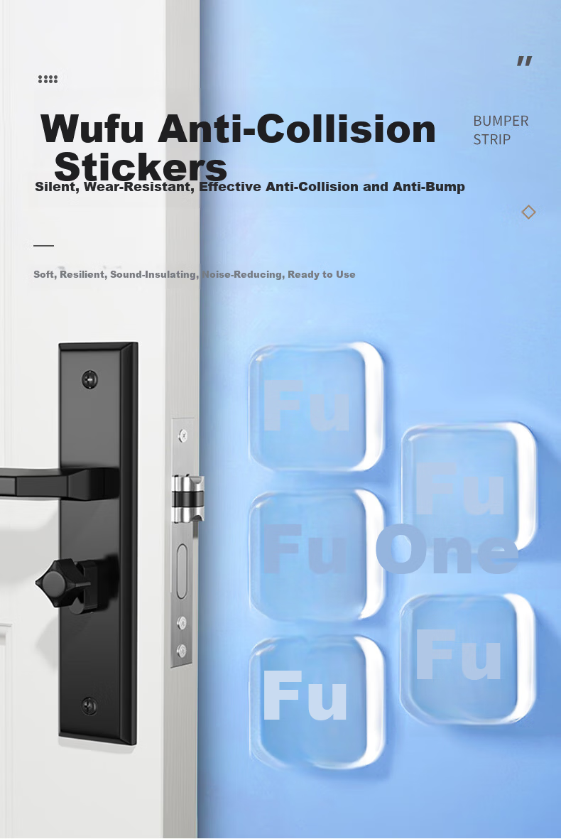 Cuttlefish Anti-Collision Door Handle Protector Silicone Door Bumper Pads 5-Pack 1