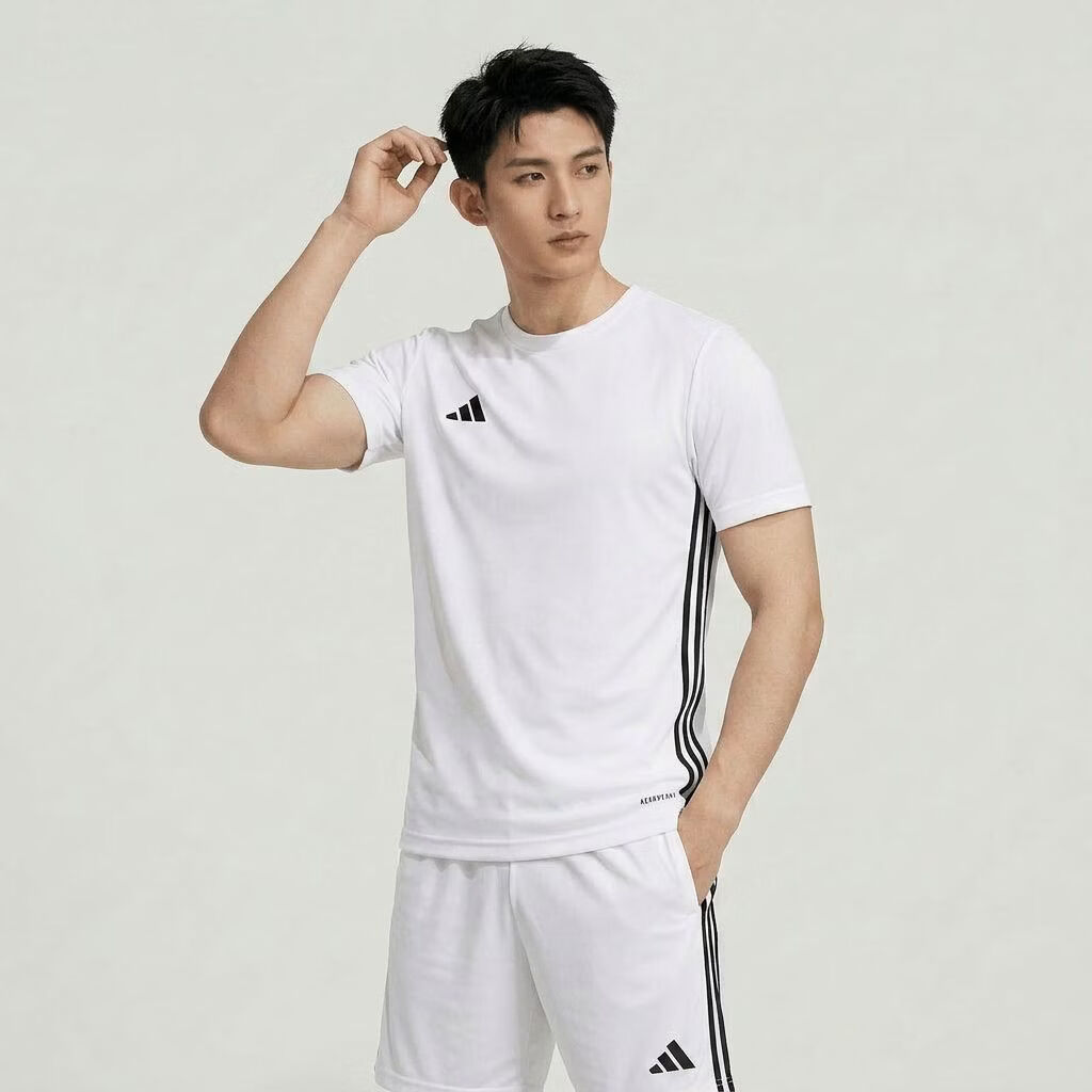 Adidas Unisex Football Series GCA TEAM JSY Sports Short Sleeve JW9917 White S 4