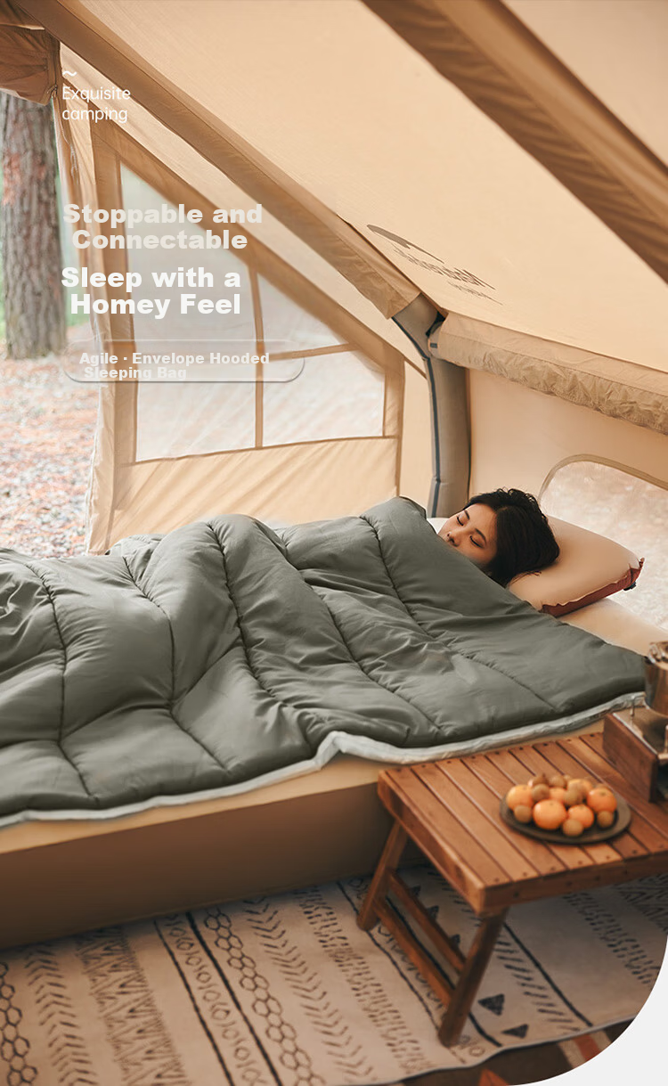Naturehike Outdoor Sleeping Bag Four Seasons Universal Adult Camping Winter Thickened Cold-Resistant Portable Single/Double Quilt 1
