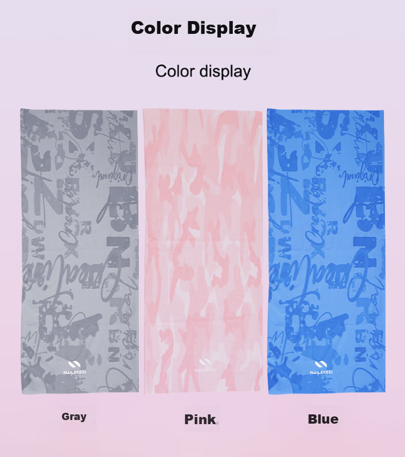 NAILEKESI N Cooling Quick-Dry Sports Wristband Towel for Women Fitness Sweat Absorption Wrist Support for Volleyball Badminton Basketball Blue 12