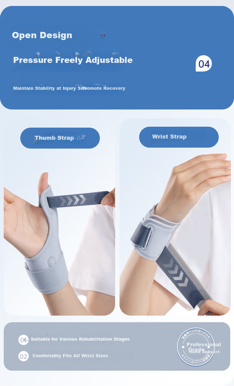 BM Medical Wrist Brace for De Quervain's Tenosynovitis Thumb and Wrist Joint Support with Aluminum Splint 8