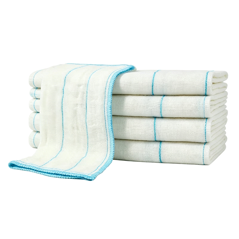Grace Dishwashing Cloths, 30*30cm*5 Pieces, Soft Cleaning Cloths, Absorbent Cleaning Rags, 8-Layer Fiber Towels