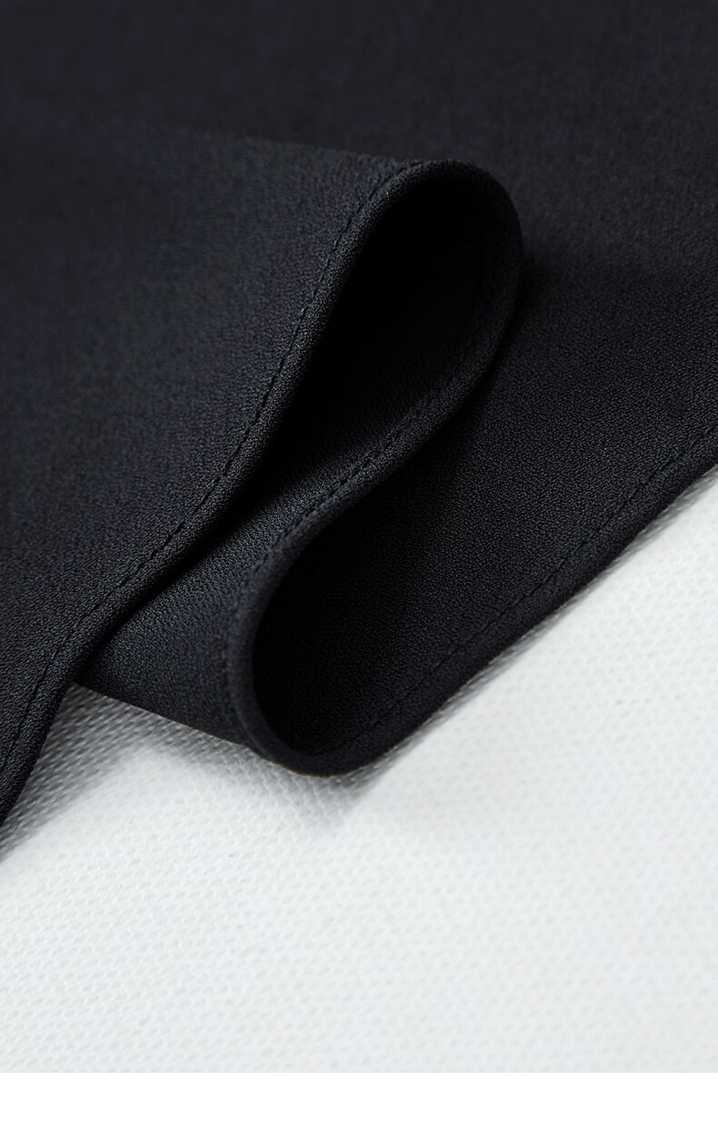 Yanyu Color-Block Lapel Dress 2026 Summer Luxury Socialite Style Evening Gown Black 2XL 21