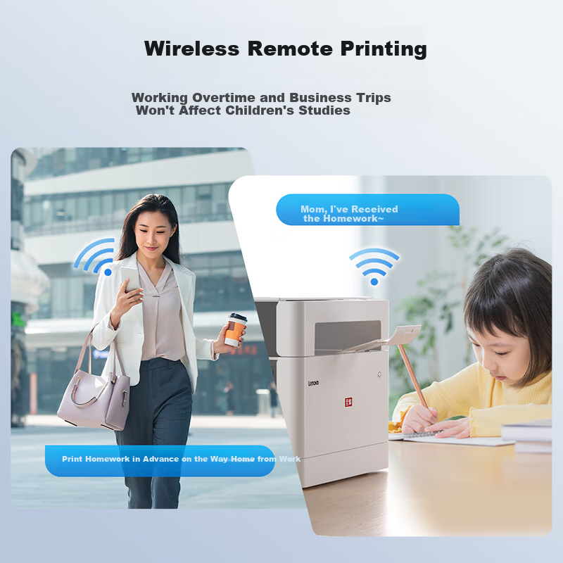 Lenovo M1688DW Pro High-Yield Laser Printer Wireless Duplex Printing for Home and Student Use