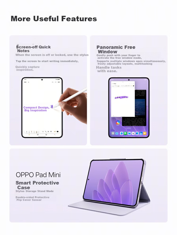 OPPO Pad Mini National Subsidy 8.8-inch Tablet 5th Gen Snapdragon 8 Flagship 12GB+512GB Mint Green Office Study Gaming Entertainment Tablet 10