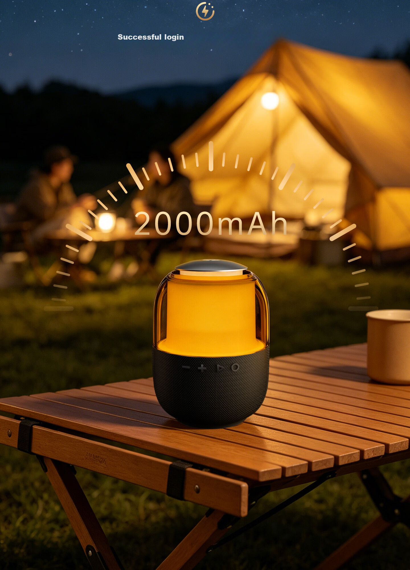 HP Bluetooth Speaker Glass Colorful Rhythm Mini Bass Portable Small Speaker for Computer and Mobile Phone Gray 10