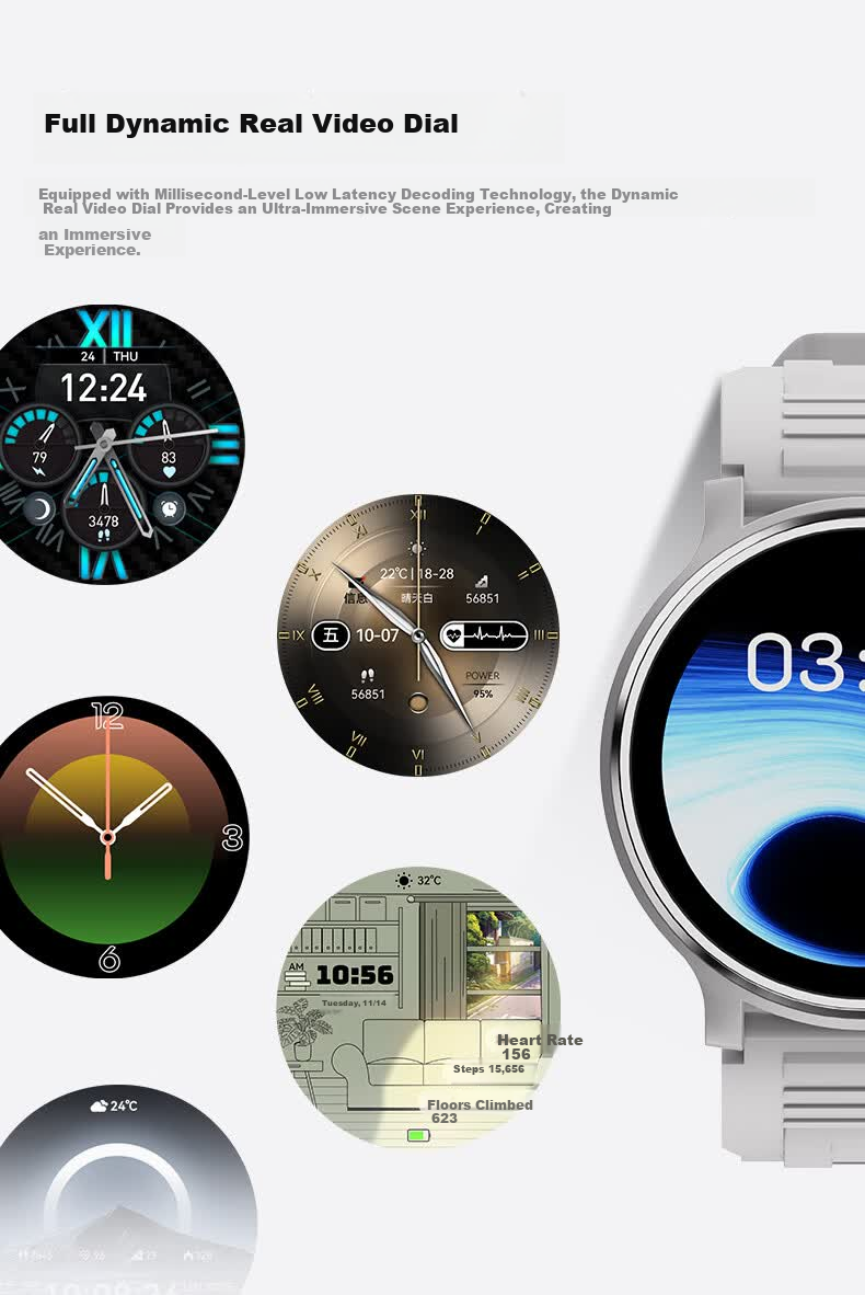 EZON Smartwatch GT8 Gray - Beidou GPS Outdoor Running, Video, Music, Payment, Heart Rate Monitor, Gift Bulk Purchase 6