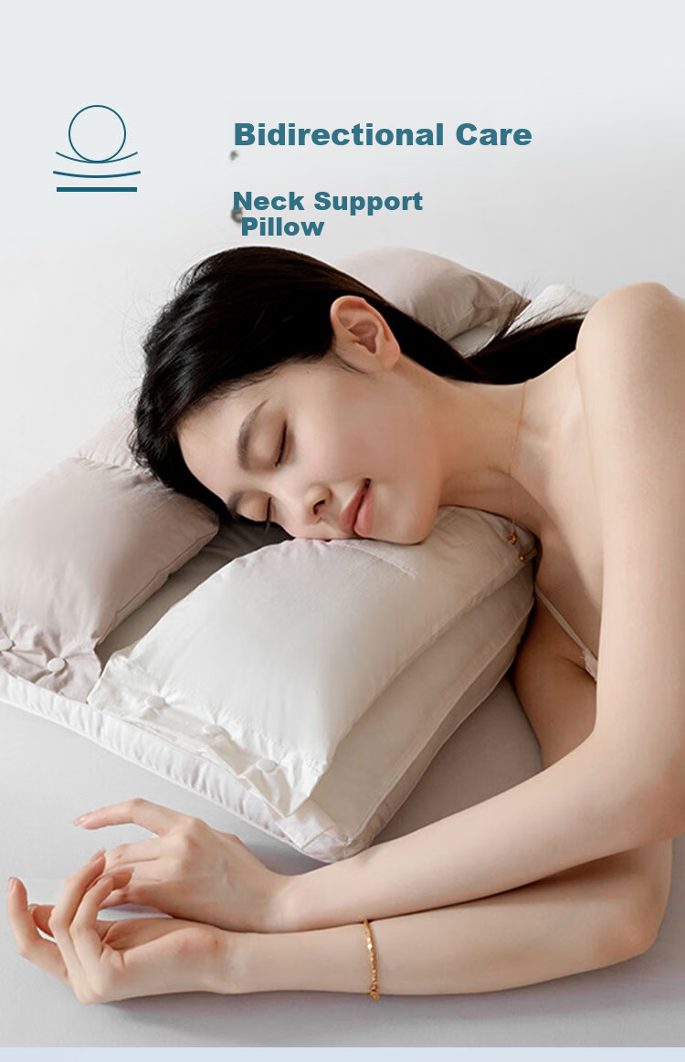 SOMERELLE 3-in-1 Neck Support Pillow Cervical Traction Shoulder Neck Pillow Deep Sleep Removable Inner Pillow Core 2