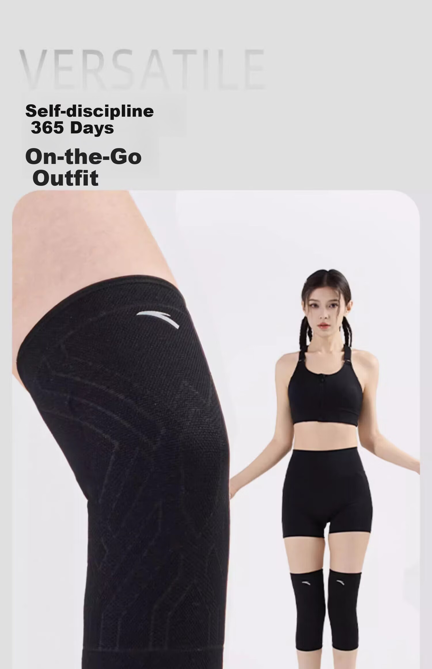 Anta Sports Knee Brace Men Running Basketball Professional Joint Sleeve Women Badminton Jump Rope Protective Gear 20