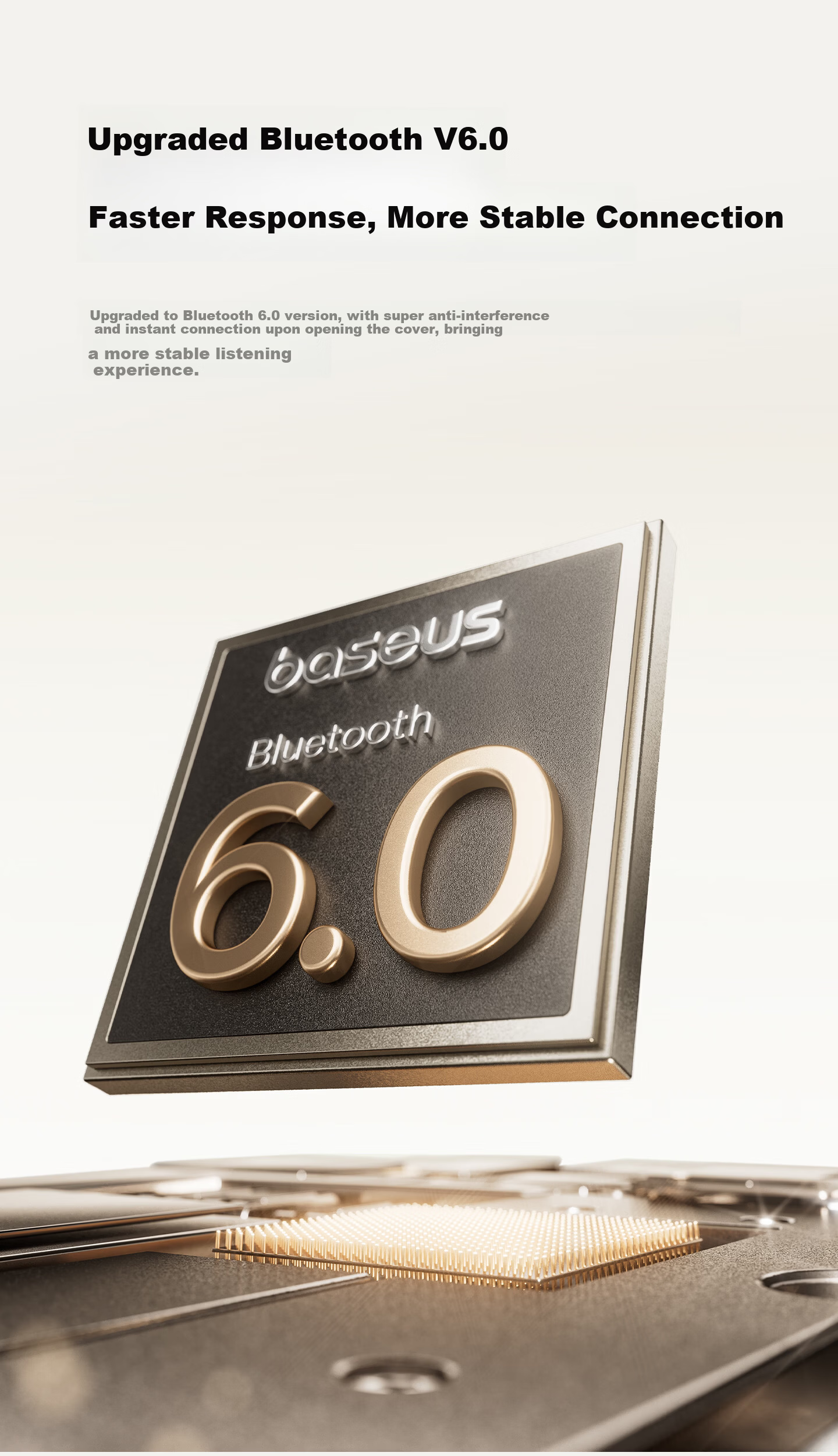 Baseus MS1 2026 Latest Semi-In-Ear Flagship Noise-Cancelling AI Bluetooth Wireless Earphones Dolphin Comfort Wing -52dB Wideband Noise Cancellation Lossless Sound Quality Gift 22