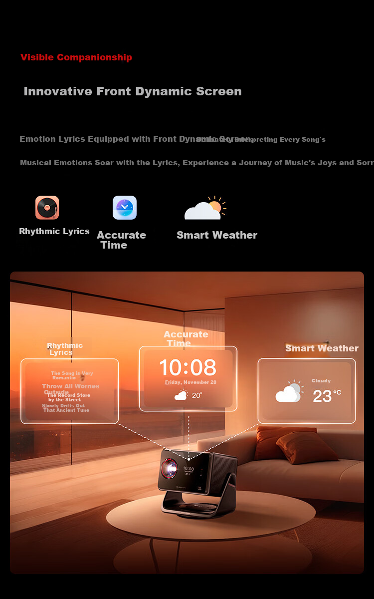 Signyean RS80 Ultra Projector, Home Ultra HD, 2026 New Model, Living Room Bedroom Home Theater, 1300CVIA GPMI Honghu Audio 2.0, Hisilicon V660 41
