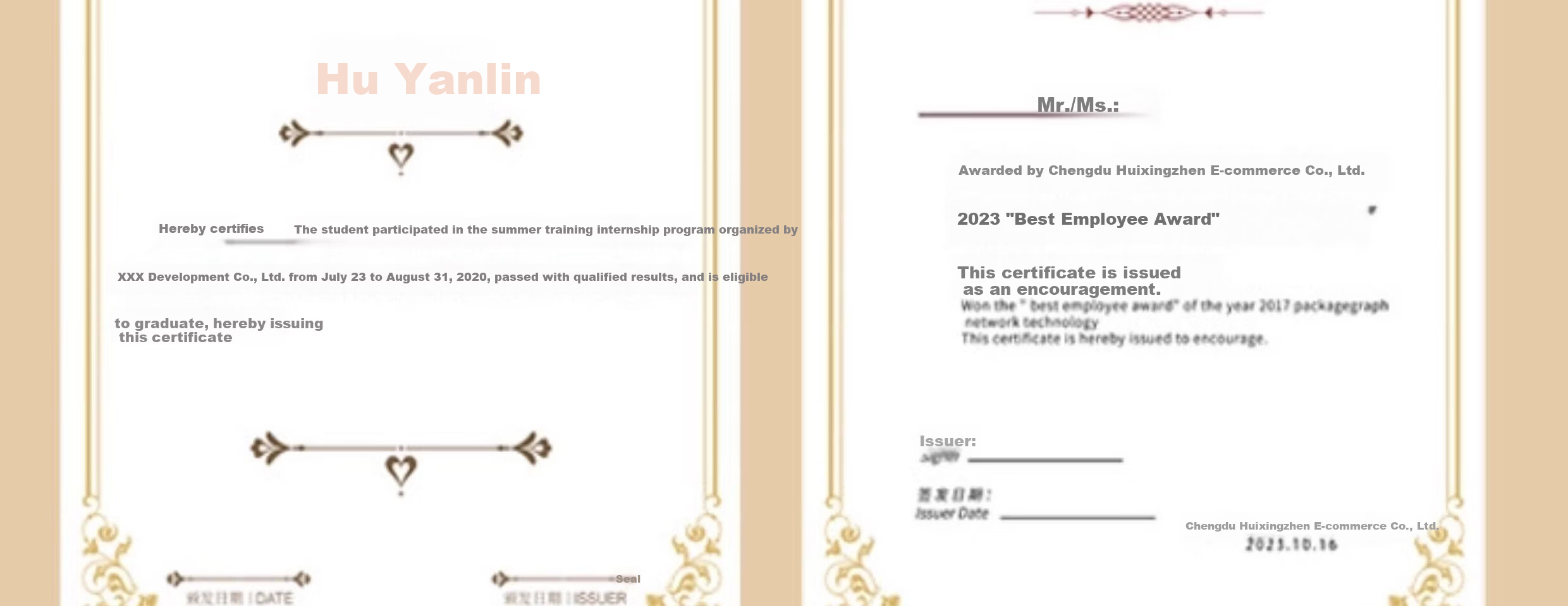 Shuxing New Style Honor Certificate Custom Graduation Certificate Appointment Letter Notification Authorization Inner Pages Custom Kindergarten School Business Core Printing A4 European Style 32