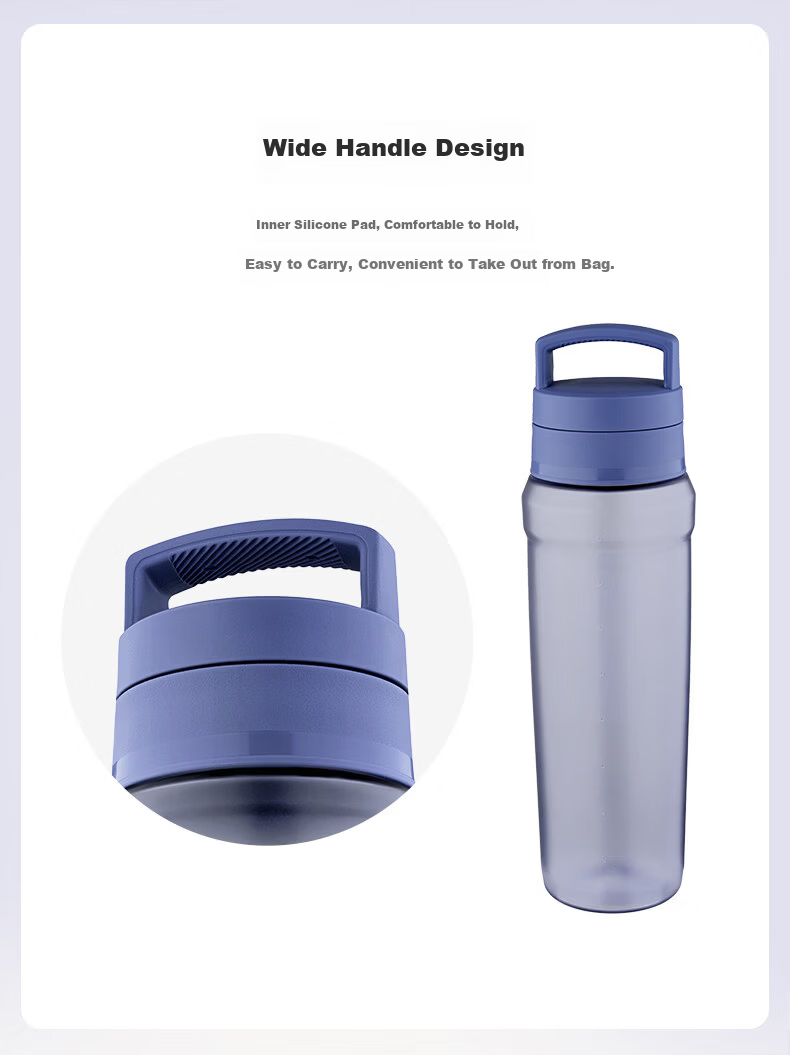 THERMOS Plastic Sports Water Bottle for Men, Women, and Children 950ML Large Capacity Shaker Cup TCEB-950 FB 6