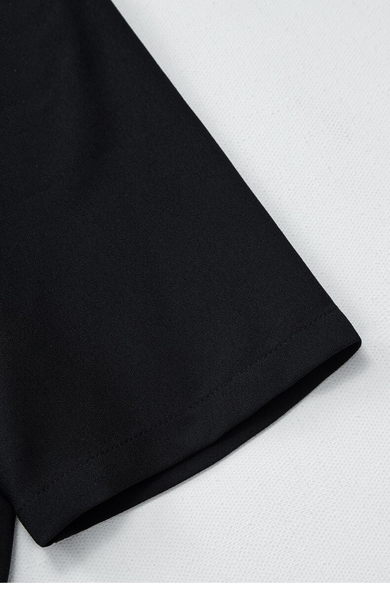 Yanyu Color-Block Lapel Dress 2026 Summer Luxury Socialite Style Evening Gown Black 2XL 17