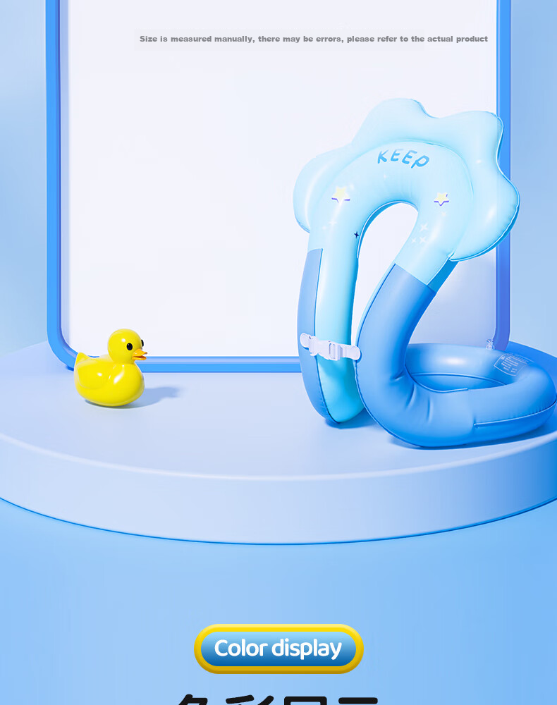 Keep Kids Swimming Ring for Ages 3 and Up Anti-Tip Inflatable Underarm Arm Float 942 Blue 18