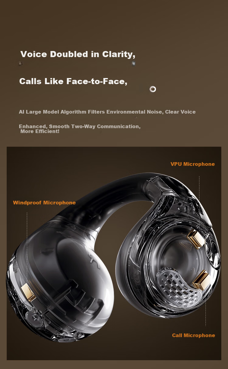 Linklike [Major Upgrade | Customized Sound Quality] Bluetooth Earphones, Clip-On Headphones, Latest 2026 Model with Ultra-Long Battery Life, Sports Earphones, Top Ten Running Earphones 21