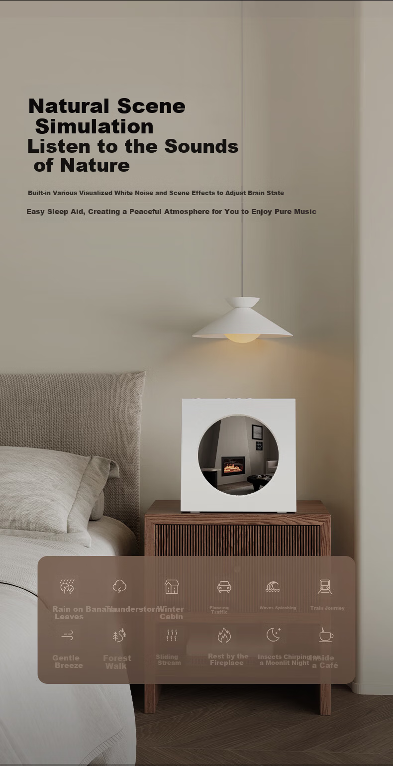 ART'MASTER Mood1 Album Lyrics Audio Vinyl Subtitle Desktop Bluetooth Speaker Living Room Bedroom Audio Smart Home Birthday Gift 3