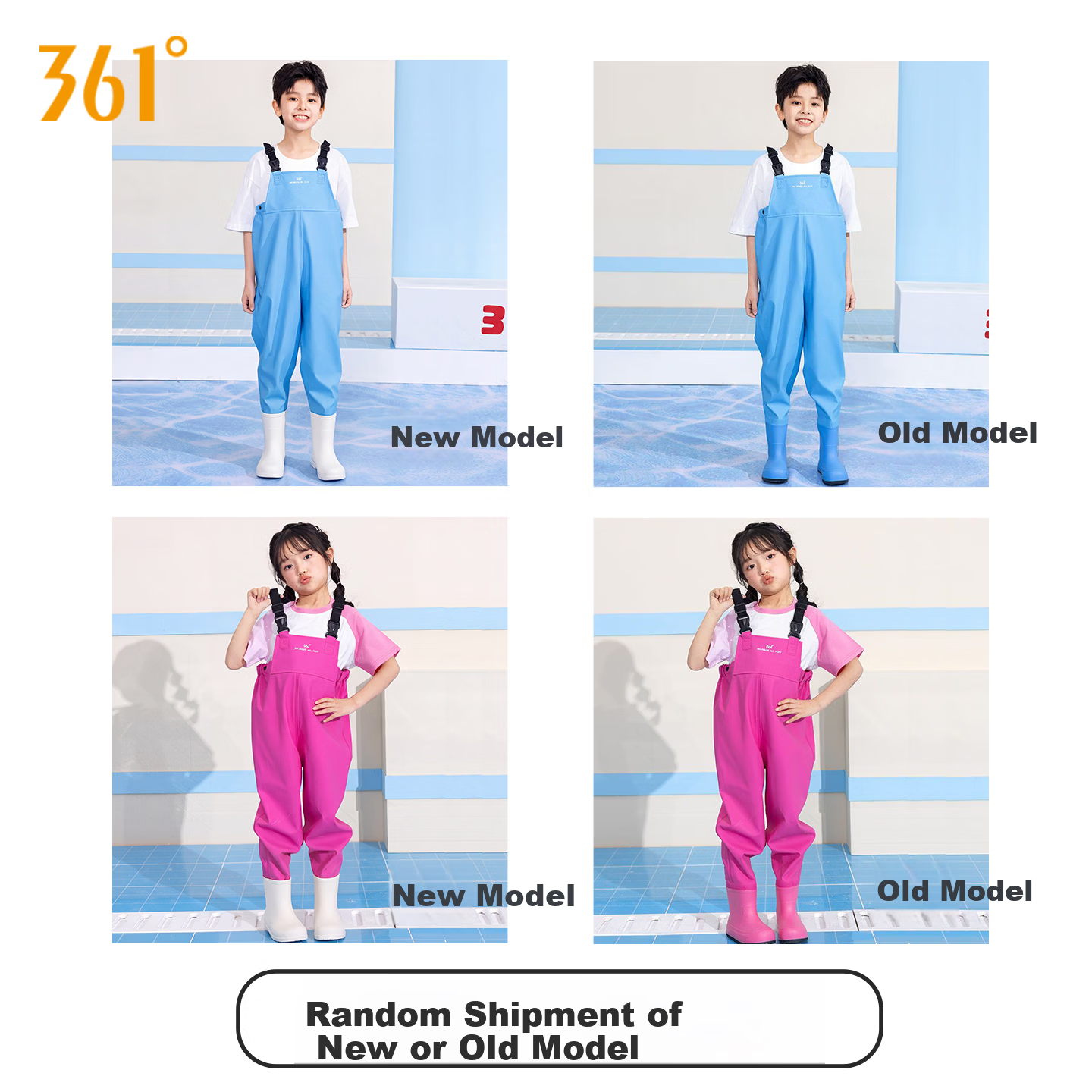 361° Kids Waterproof Wading Pants One-Piece Water Shoes New Stream Trekking Outdoor Fishing Water Play Pants 1