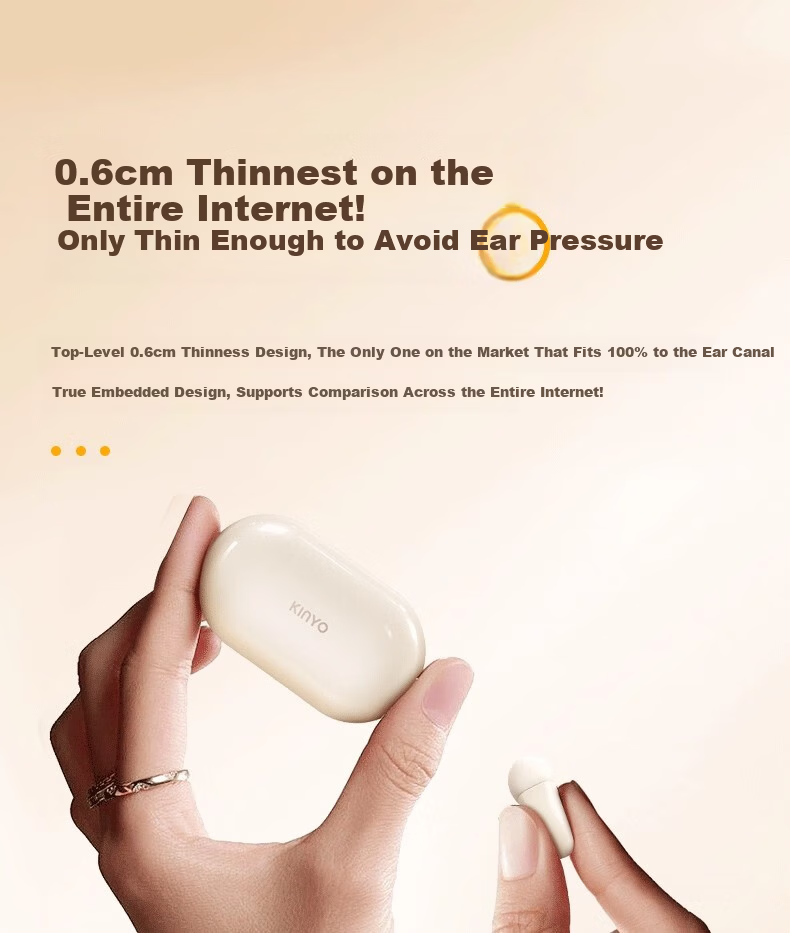 KINYO Sleep Bluetooth Earphones Wireless Noise-Cancelling Side-Sleeping Sound Isolation 2025 New i88 19