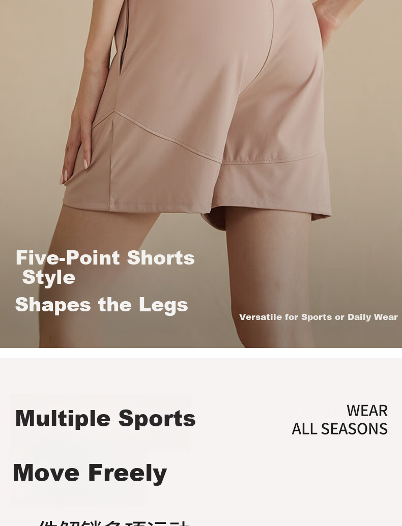 Women's High-Waist Slimming Loose Fit Five-Point Sports Shorts for Pilates Running Fitness Yoga Quick-Dry Summer Training Wear 8