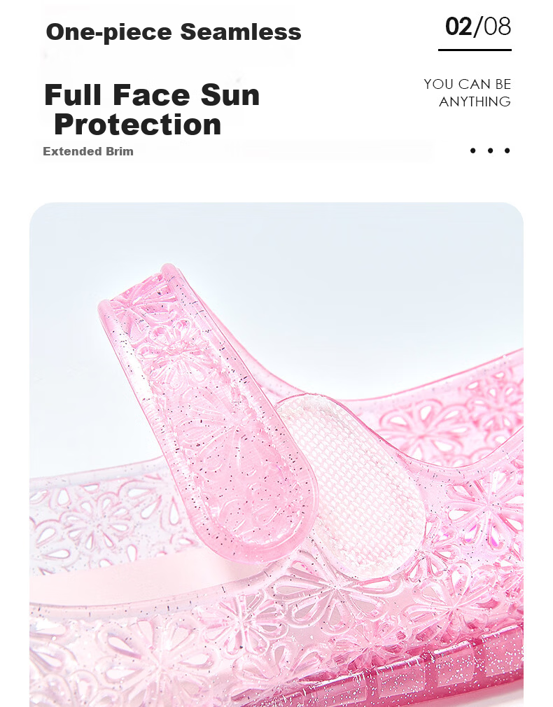 Barbie Kids Girls Summer Closed-Toe Jelly Sandals Water Crystal Princess Fashion DA7254 Gradient Pink Size 25 5