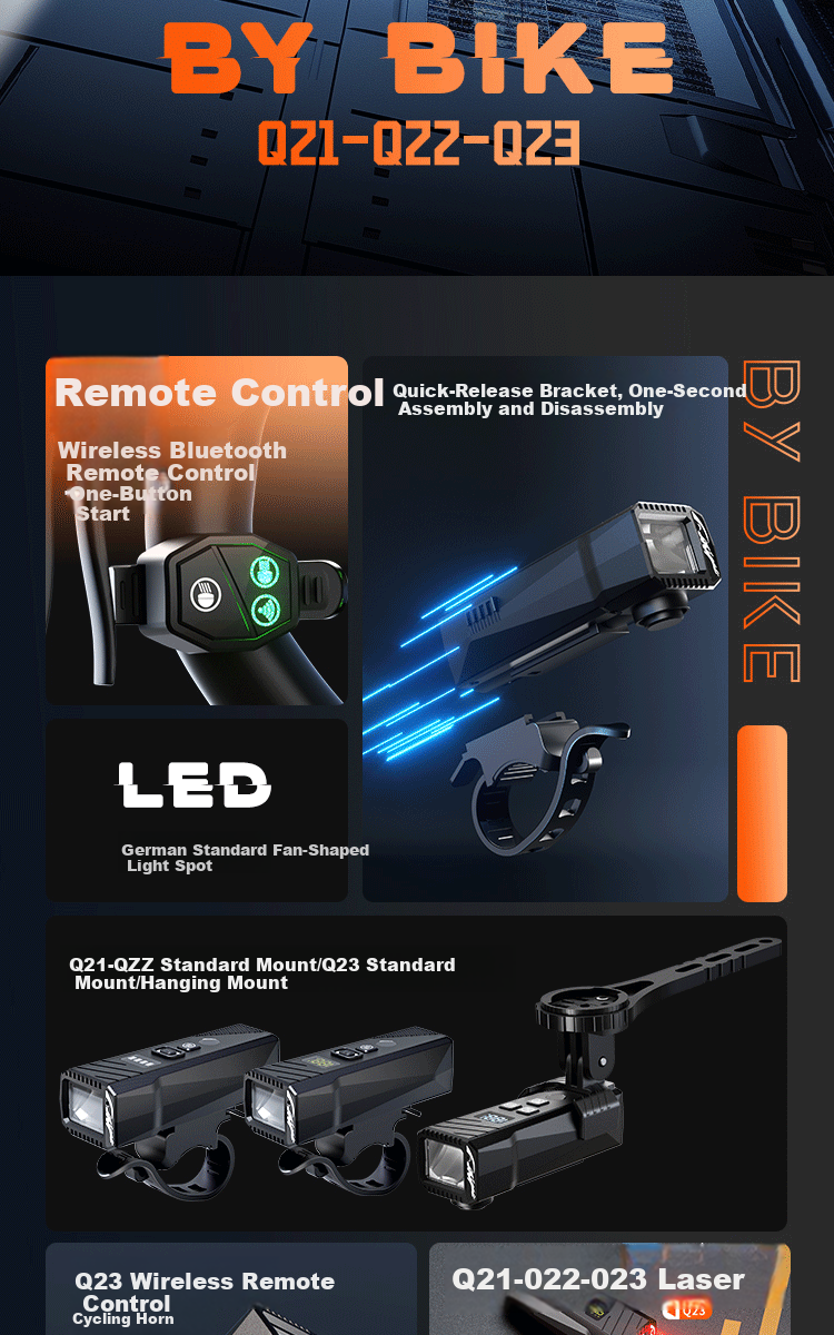Cavalry Bicycle Front Light High Brightness Long Range Rechargeable Flashlight Outdoor Portable Mountain Bike Night Riding Lamp 2