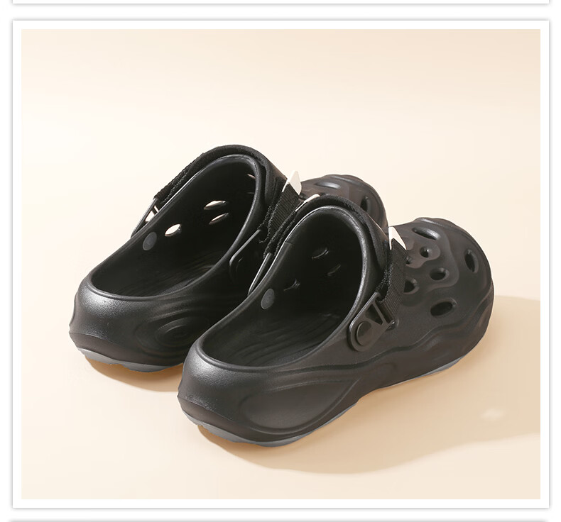BAIHOU White Monkey Men's Summer Hollow Out Shoes Thick Sole Outdoor Sandals Men's Beach Shoes D-08 White Size 38-39 23