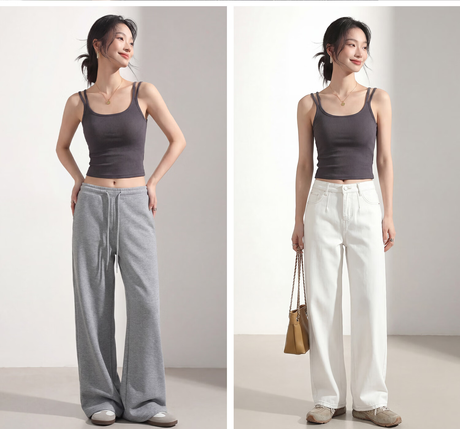 Tingmei Strap Vest [No Bra Needed] Double Shoulder Strap Women's Innerwear Can Be Worn Outside Beautiful Back One-Piece Vest 21
