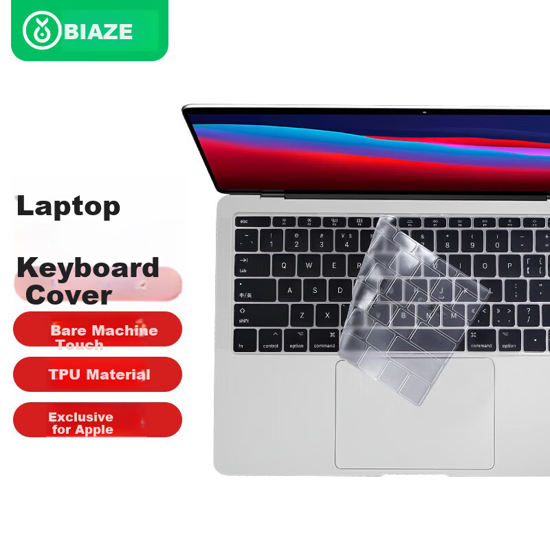 BIAZE Apple MacBook Air 11-inch Laptop Keyboard Cover TPU Invisible Protective Film Waterproof Dustproof (A1370 A1465) b87-Transparent