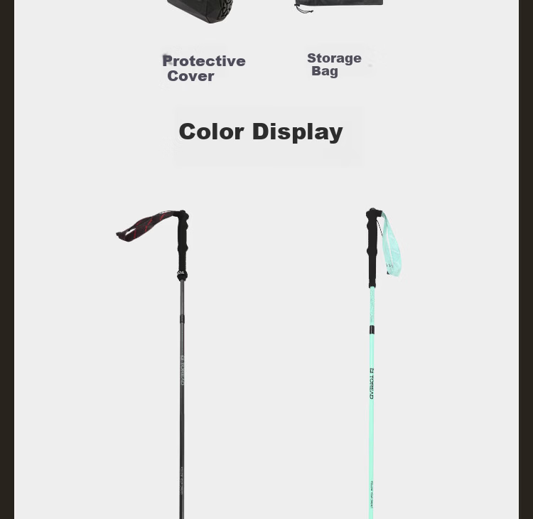 TOREAD Snowfield AIR Carbon Fiber Folding Telescopic Ultra-Light Hiking Trekking Pole Galaxy Purple 10
