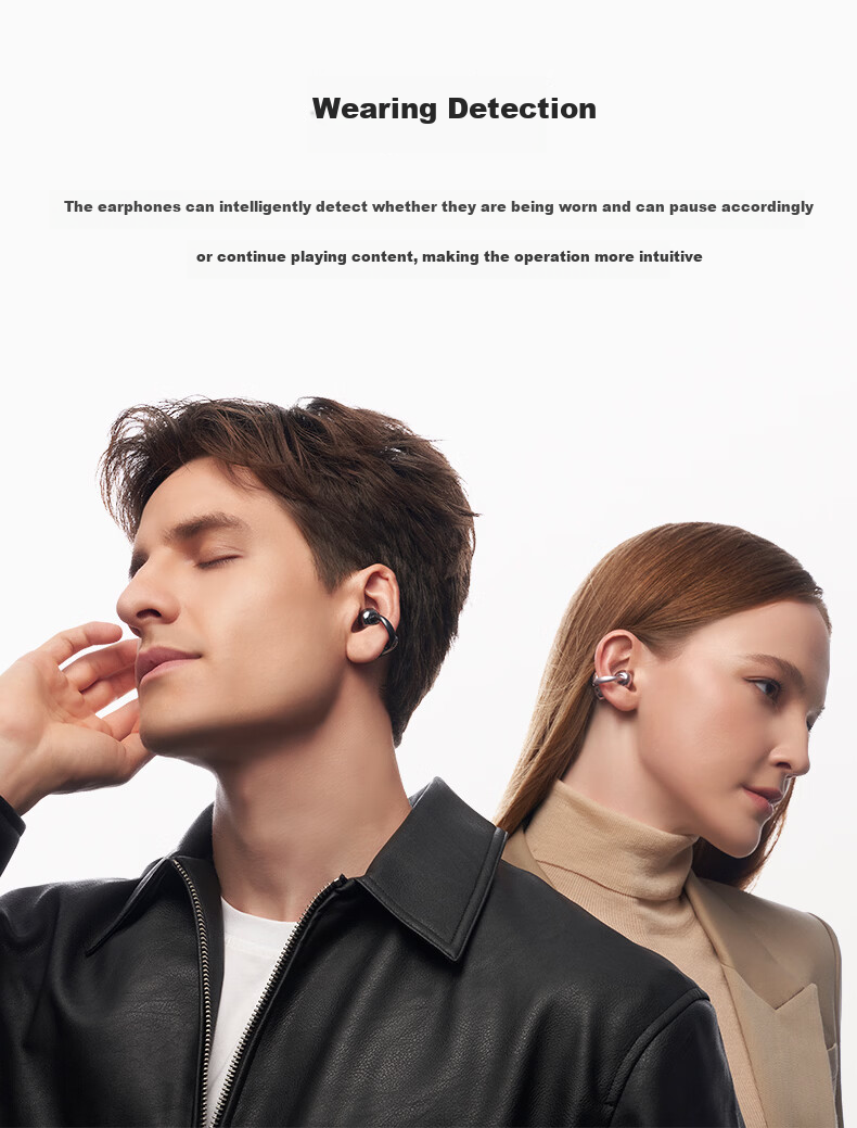 Honor Choice Clip-On Earphones 2 Pro Star Edition Bluetooth Earphones Comfortable Wear Long Battery Life High-Quality Noise Cancelling Celadon Glaze 9
