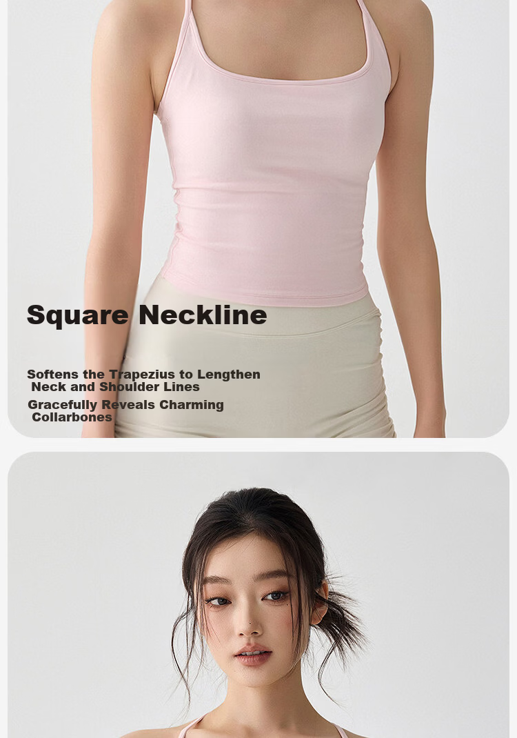Free Style Women's Sports Bra with Padding Yoga Backless Camisole Pilates Training Running Fitness Bra Spring Summer 4