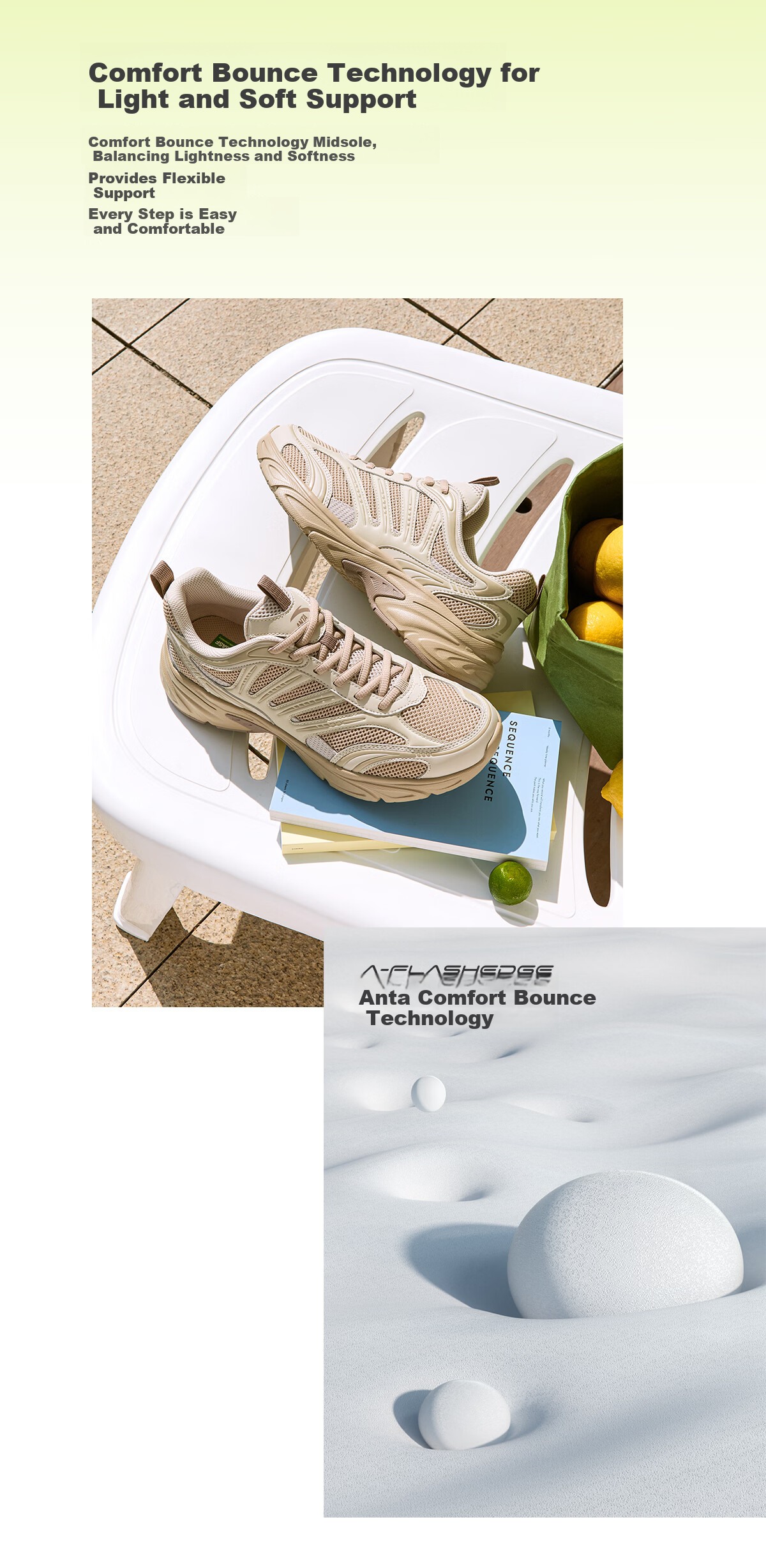 Anta Little Millennium Men's Casual Shoes Thick Sole Height Increasing Leather Mesh Summer Fitness Commuting Sports Shoes 112628812 10