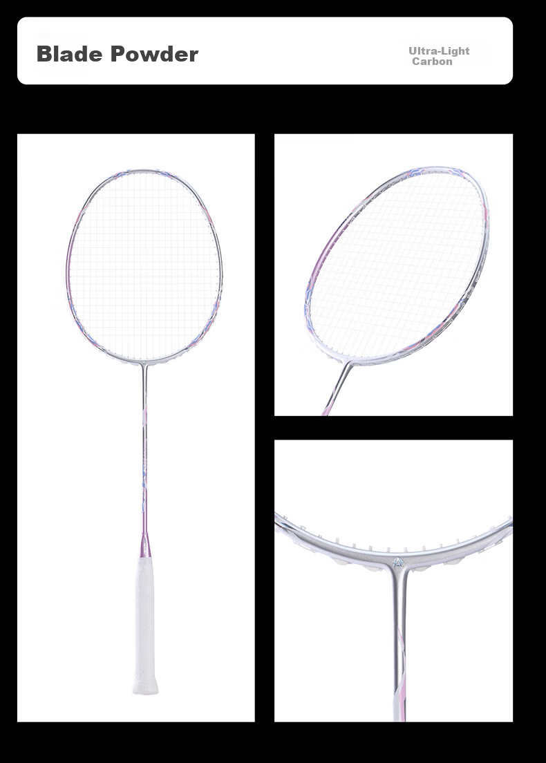 KAWASAKI Full Carbon Ultra-Lightweight Badminton Racket Offensive Model Sword 007 for Men and Women 20