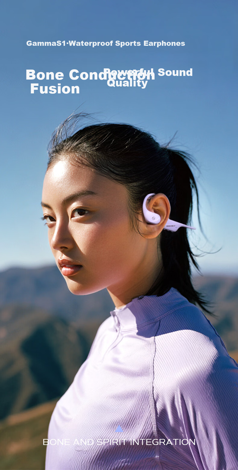 Gamma S1 Bone Conduction Swimming Headphones Open-Ear Sports Bluetooth Earphones IPX8 Waterproof 32GB MP3 Running Cycling Fitness 3