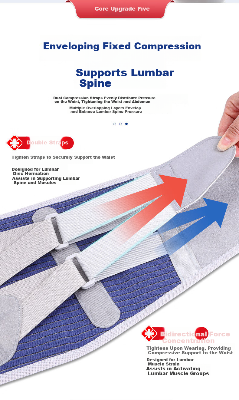 Lizi Medical Lumbar Support Belt for Herniated Disc, Lumbar Spine Protector, Lumbar Muscle Strain Relief, Sports Lumbar Brace, Size L 11