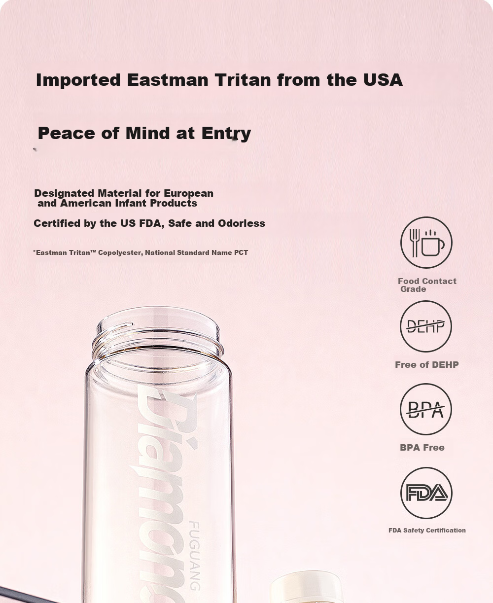 FGA Fugang Tritan Student Water Bottle Large Capacity Portable Cup Unisex Summer Outdoor Sports Direct Drinking Flask 3