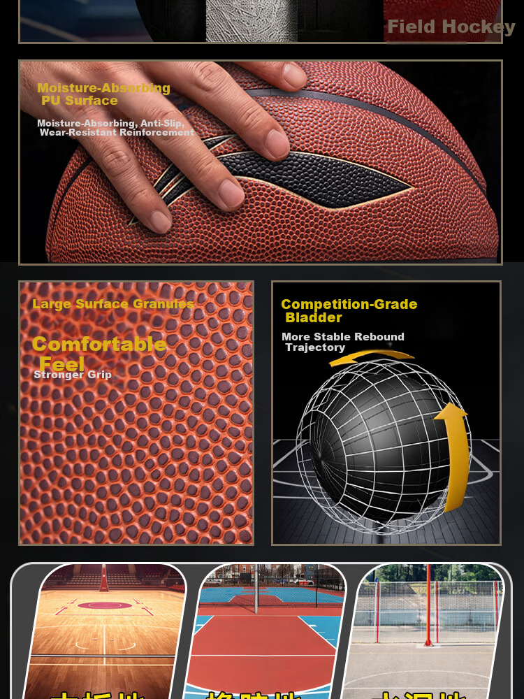 LI-NING Basketball Adult Size 7 Junior High and Primary School Youth Official Exam Indoor Outdoor Training Game Basketball 3